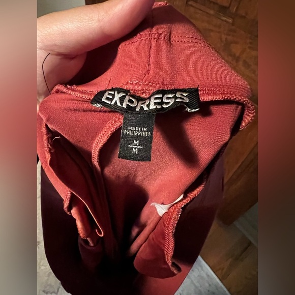 Express Women’s High Waisted Cropped Ankle Pink Pants Size Medium - Picture 4 of 7